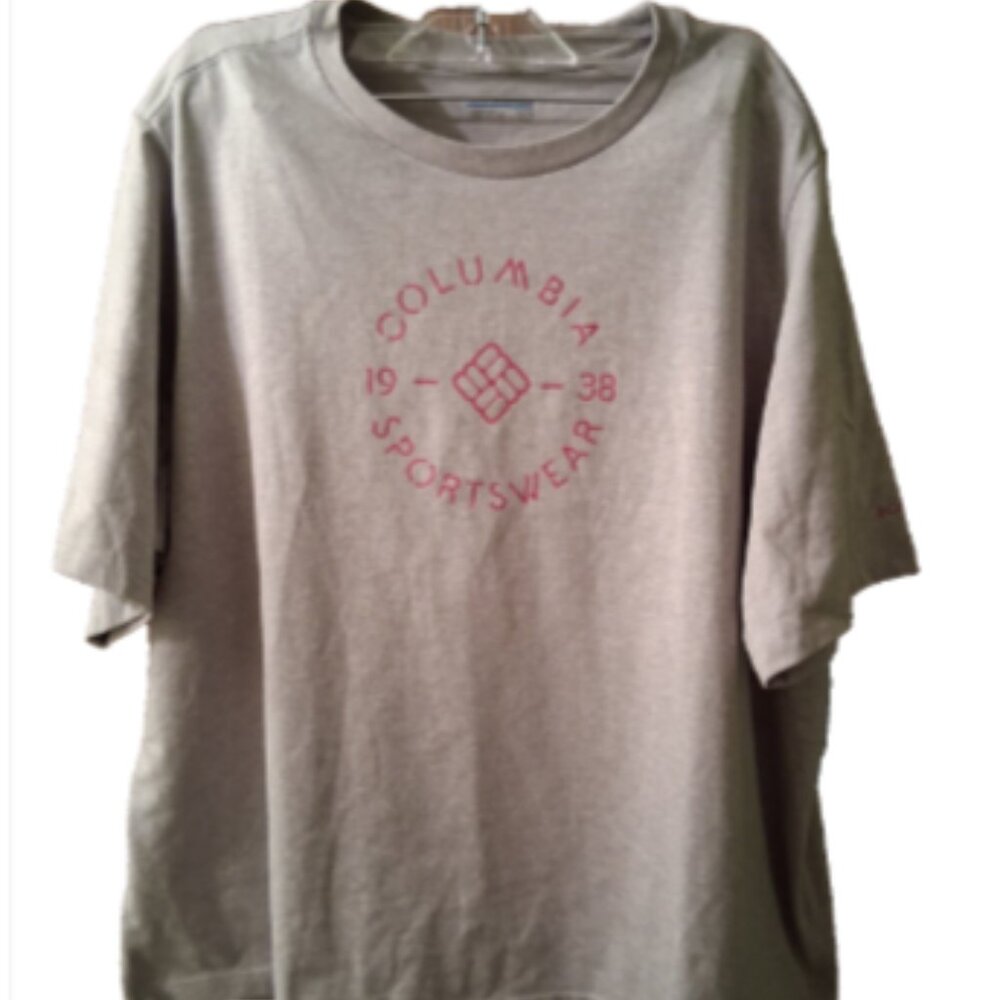 Columbia Sportswear Womens Size XL Gray Short Sleeve Cropped Stretch T-Shirt